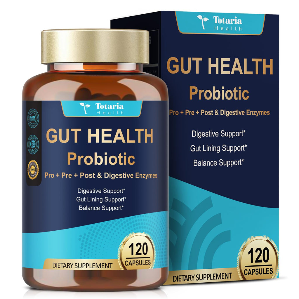 14-in-1 Gut Health with Probiotics, Prebiotics, Postbiotics & Digestive Enzymes for Women & Men, 60 Billion CFU Probiotics for Digestion, Strong Immunity, - FENGGESTORE20