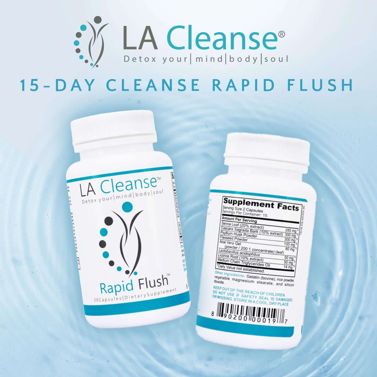 15 Day Cleanse and Detox - Rapid Flush 15 Day Gut Cleanse for Detox, Colon Cleanse, Gut Support - Enhance Digestion with Cascara Sagrada, - FENGGESTORE20