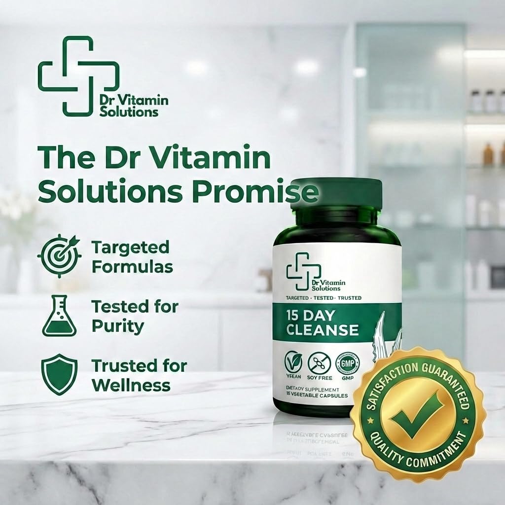 15 Day Colon Cleanse & Detox for Women and Men, Gut Cleanse with Senna, Aloe Vera, Psyllium Husk & Probiotics, Bloating, Constipation Relief, Gentle, Vegan, - FENGGESTORE20