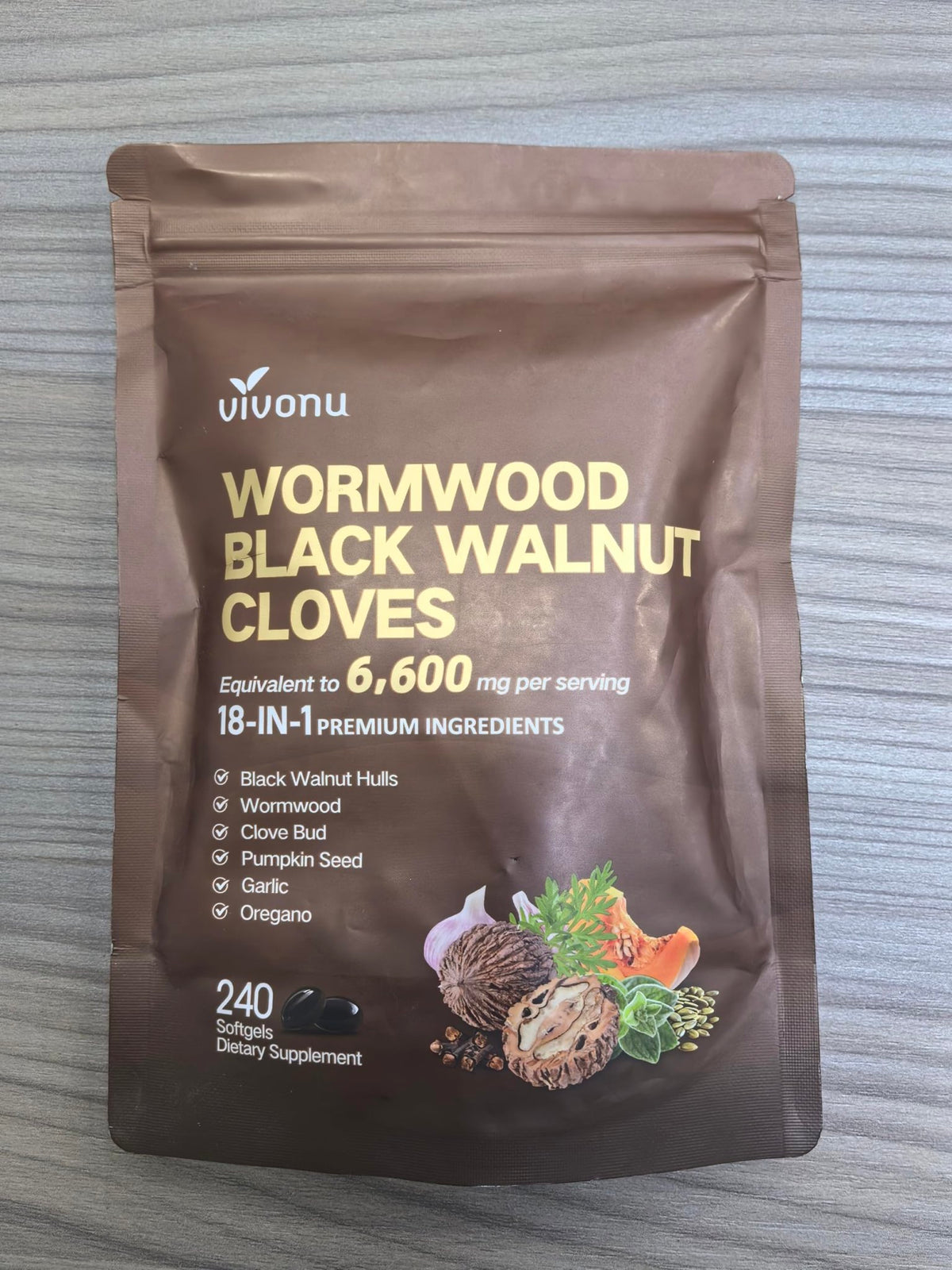 18-in-1 Black Walnut Wormwood Cleanse for Humans, 80 Day Supply, Serving, Rapid Gut Cleanse & Digestive Health with Clove, Garlic, Turmeric, Pumpkin Seed, - FENGGESTORE20