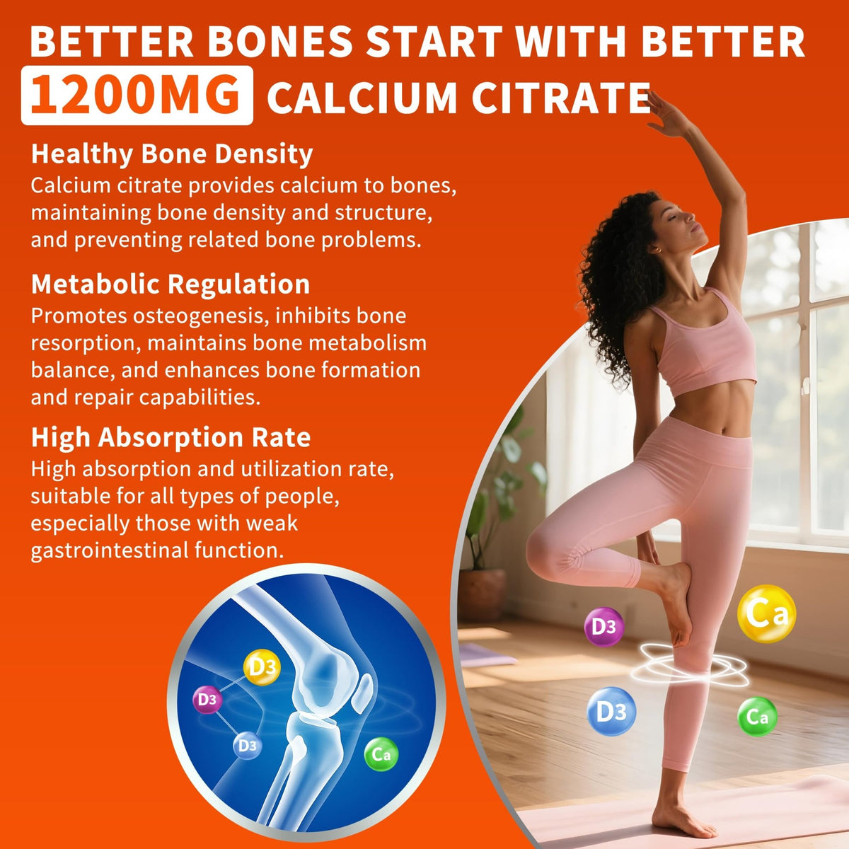 (2 Pack) Calcium Citrate 1200 mg with Vitamin D3 Gummies for Women & Men,Calcium Supplements for Bone & Teeth Support,High Absorption - Easy to Digest, - FENGGESTORE20