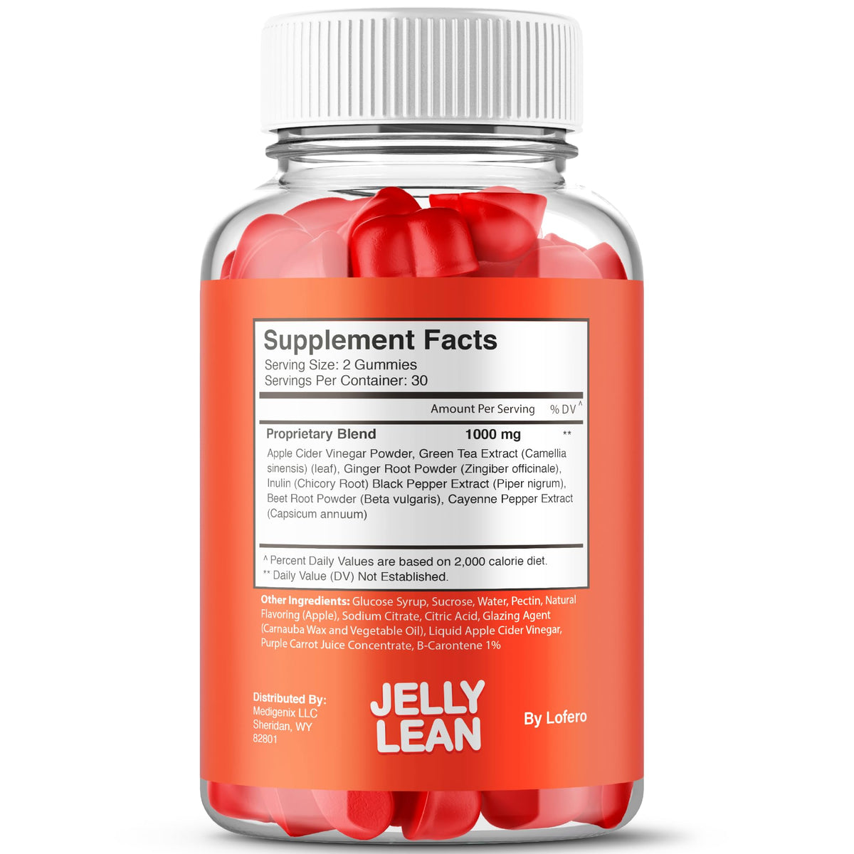 (2 Pack) Jelly Lean Gummies, JellyLean Gummys Loss Support Formula, Premium All-Natural Ingredients Advanced Maximum Strength for Overall Health & Wellness Supplement - FENGGESTORE20