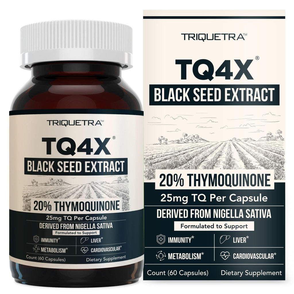 20% Thymoquinone Black Seed Extract Capsules - TQ-Advanced 4X®: Potent Thymoquinone Concentration Available - 60:1 Concentrate from Nigella Sativa - FENGGESTORE20