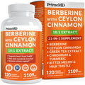 21-in-1 Berberine Supplement with Ceylon Cinnamon Capsules - Dihydroberberine with Chromium, Bitter Melon & Green Tea Extract - Berberine with Ceylon Cinnamon - FENGGESTORE20