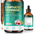 21-in-1 Lymphatic Drainage Drops for Liposomal, Immune & Lymph System Support Supplement for Women & Men with Echinacea, Dandelion, Burdock, Bromelain, Calendula, Turmeric & More, 2 FL OZ - FENGGESTORE20
