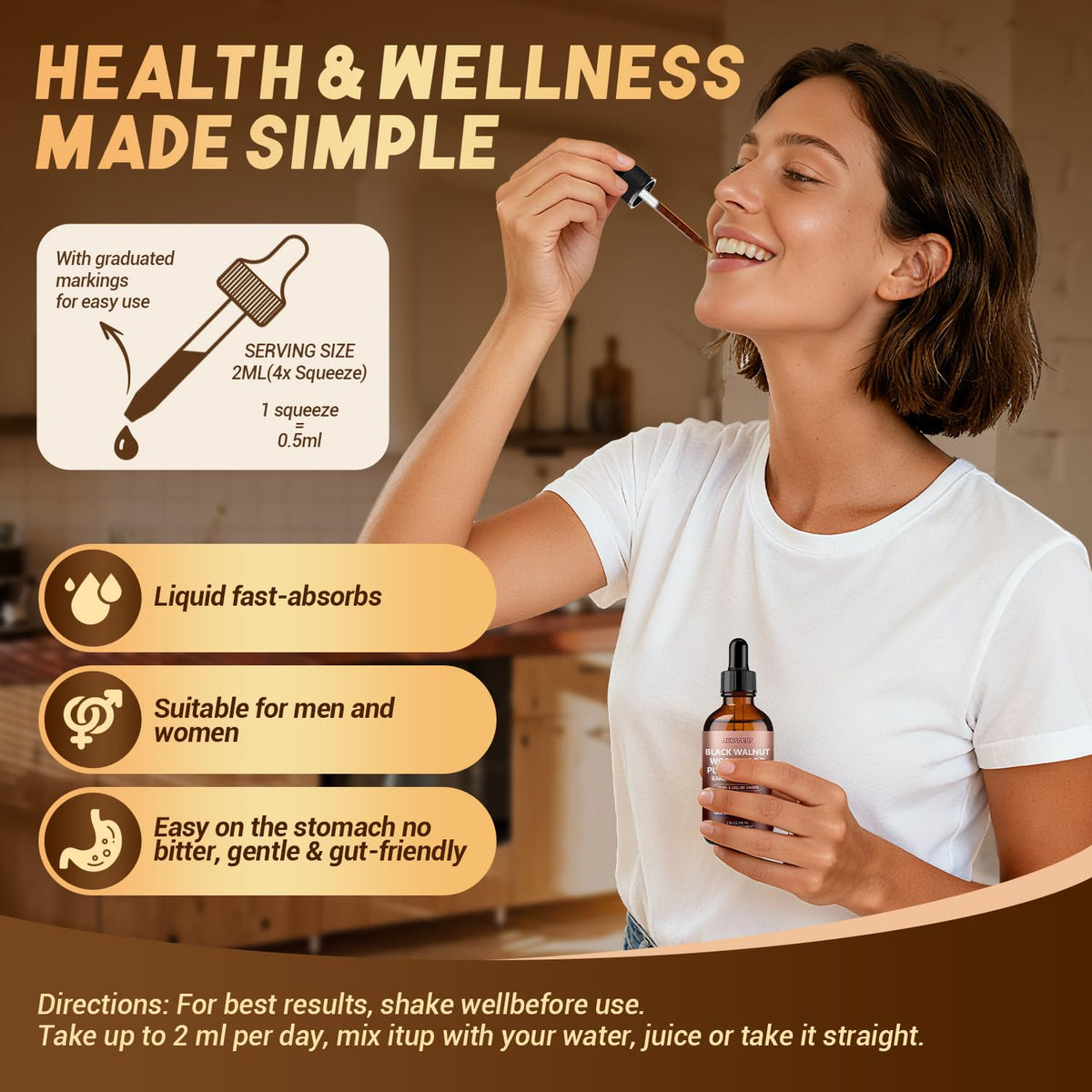 21-in-1 Wormwood Black Walnut Clove Parasite Cleanse,Pumpkin Seed, Garlic, Oregano, Berberine - Gentle Gut Cleanse & Digestive Health - Alcohol-Free, - FENGGESTORE20