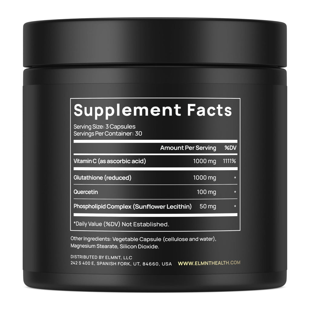 2150mg Super Liposomal Glutathione Supplement w. Vitamin C, Quercetin & Pure L Glutathione 2000mg Triple Action Formula Glutathione Liposomal Supplement - FENGGESTORE20
