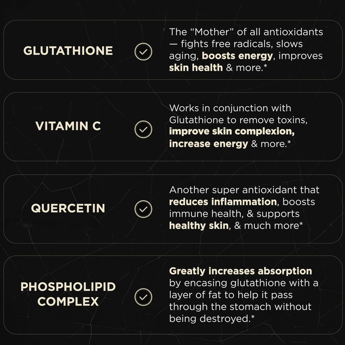 2150mg Super Liposomal Glutathione Supplement w. Vitamin C, Quercetin & Pure L Glutathione 2000mg Triple Action Formula Glutathione Liposomal Supplement - FENGGESTORE20