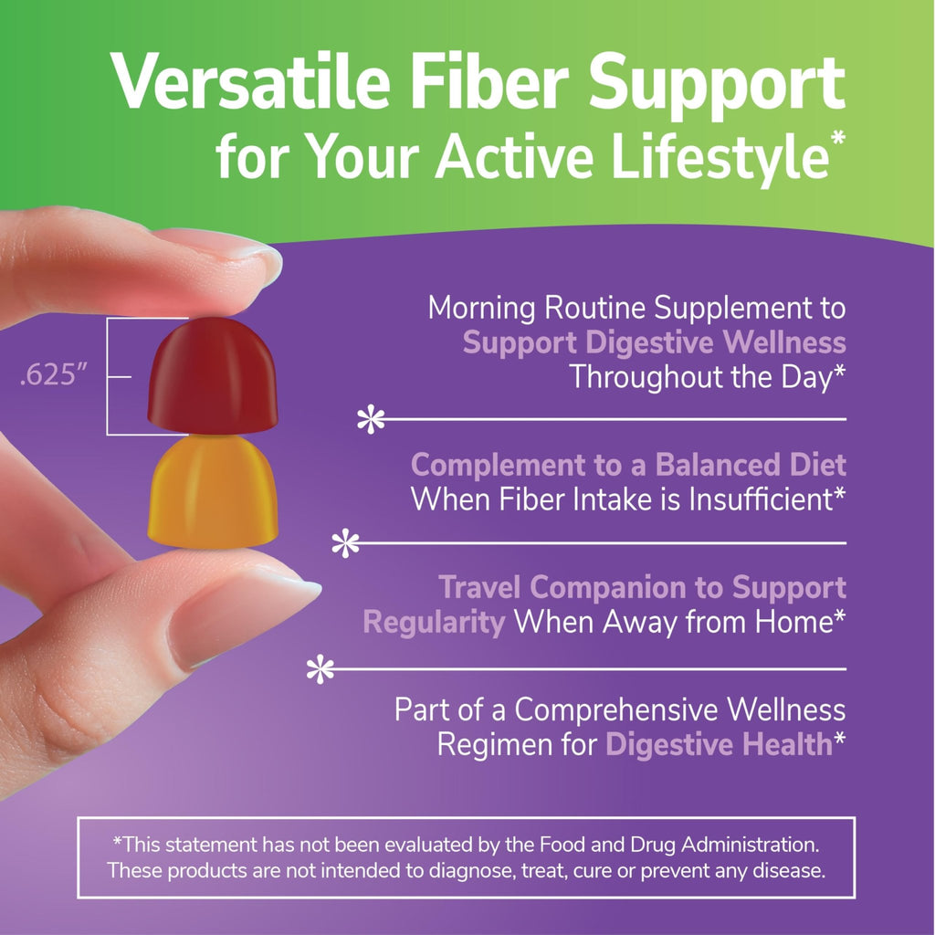 21st Century VitaJoy Fiber Gummies (Fruit Flavored, 90 Count), 5 g Fiber Per Serving for Digestive Support, Pectin-Based Prebiotic Gummies, Non-GMO, Vegan, Gluten Free, - FENGGESTORE20