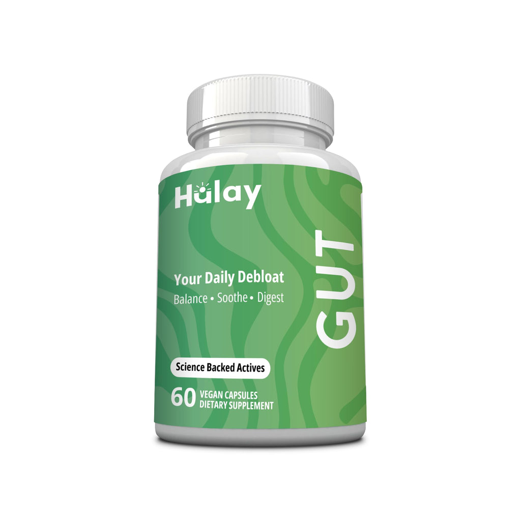 3-in-1 Gut Health Supplement - Debloat Pills - Gas and Bloating - Lactase, Protease, Amylase and Lipase Digestive Enzymes - Peppermint, Turmeric and Psyllium Husk Capsules - FENGGESTORE20