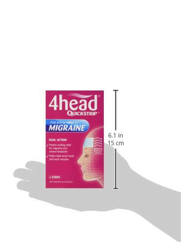 4Head Quickstrip Headache and Migraine Relief Strips - Pack of 4 4 HeadBuy Supplements Australia
