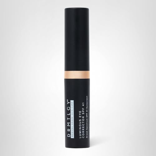 DRMTLGY Luminous Eye Corrector SPF 41 – Medium – Under Eye Color Corrector for Dark Circles – Hydrating Anti-Aging Tinted Eye Cream