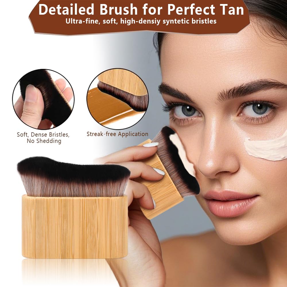 4 in 1 Luxury Velvet Tanning Mitt Self Tanning Mitt Applicator Self Tanner Brush Self Tanner Back Applicator - FENGGESTORE20