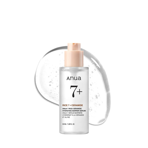 Anua Rice Ceramide 7 Hydrating Barrier Serum, Moisturizing Face Serum, Non-comodogenic, Hyaluronic Acid, Niacinamide, Lightweight, Fragrance Free, Sensitive Dry Skin, Korean Skincare, 1.69 fl oz ANUABuy Supplements Australia