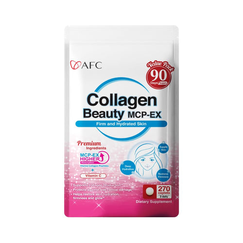 AFC Japan Collagen Beauty MCP-EX with Marine Collagen Peptide, 1.5X Better Absorption Than Other Collagen, for Anti-Aging, Skin, Hair, Nails, Bone and Joints, for Women & Men, 90 Days Supply AFC buy supplements Au