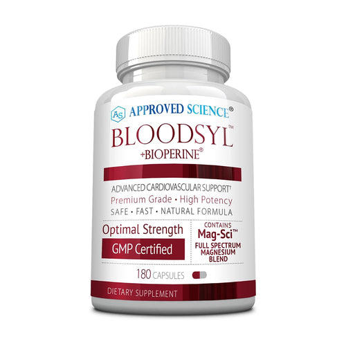 Approved Science Bloodsyl - Supports Blood Flow - Hawthorn Berry, Magnesium, BioPerine - Vegan - 180 Capsules - Pack of 1 Approved ScienceBuy Supplements Australia