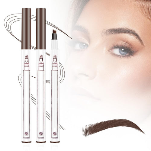 2PCS New Waterproof Brow Pencil with Micro-Fork Tip, 3D Magic Eyebrow Pencil 4-Head Split Waterproof Long-lasting,Fine Stroke Eyebrow Pen Makeup Eyebrow Pencils Stay on All Day (Brown) GenericBuy Supplements Australia