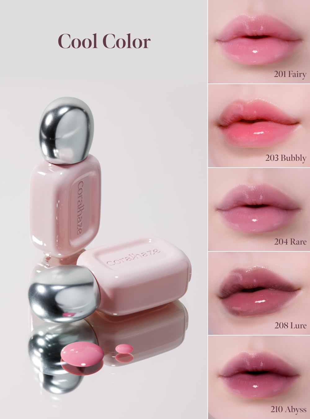 CORALHAZE Dew Drop Tint #210 Abyss 4.5g, Glossy, Lightweight Lip Stain, Glass-Like, High Shine, Moisturizing Lip Oil, Long Lasting Color, Hydrating Gloss, Dewy Finish, Korean Beauty Makeup CORALHAZEBuy Supplements Australia