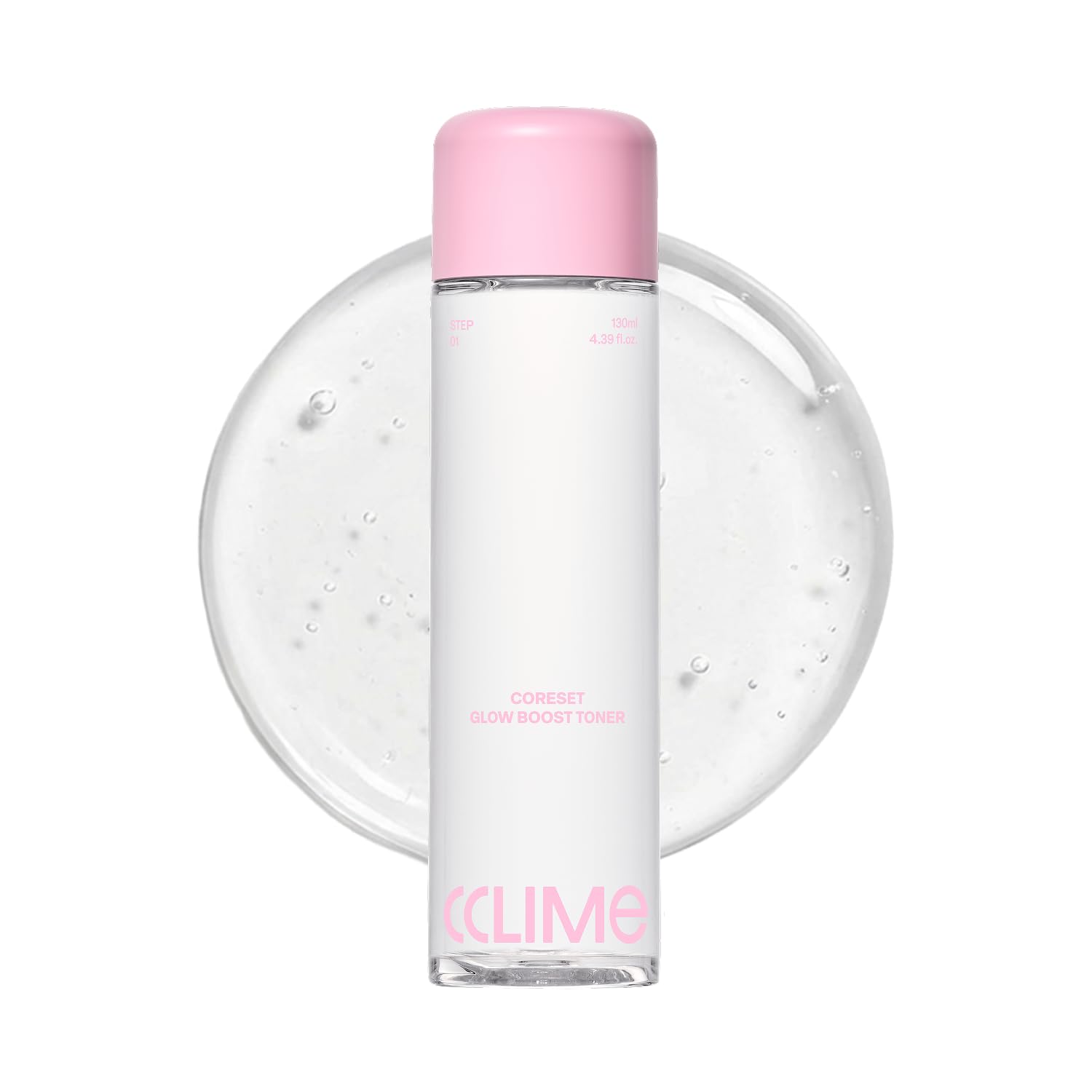 CCLIME Beauty CoreSet Glow Boost Toner, Dual-Layer Hydrating & Firming Facial Toner with Peptides, Rose PDRN & Antioxidant Care, for All Skin Types