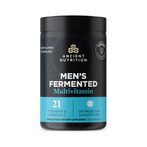 Ancient Nutrition Men's Fermented Multivitamin container on a white background