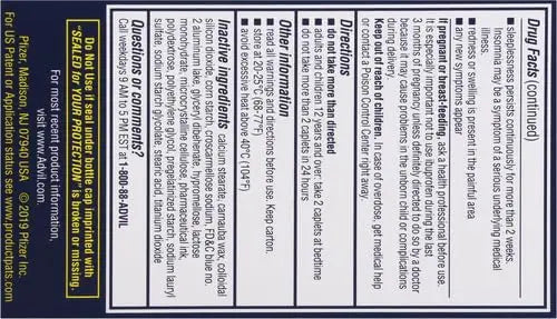 Advil PM Pain Reliever and Nighttime Sleep Aid, Pain Medicine with Ibuprofen for Pain Relief and Diphenhydramine Citrate for A Sleep Aid - 120 Coated Caplets (Pack of 2) AdvilBuy Supplements Australia