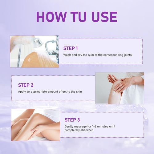 2PCS Soothing Relief Massage Gel, Joint Gel Purple Gel Cooling Activities Throughout The Body, Soothing Knees, Lumbar, Neck, Back, Shoulders, Hands, and Feet iaredonBuy Supplements Australia
