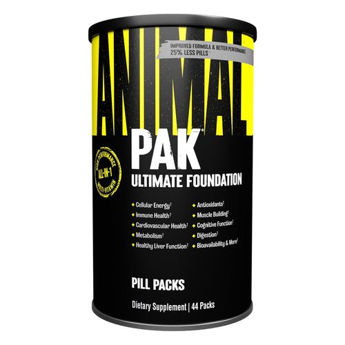 Animal Pak - Convenient Multivitamin for Men & Women Daily All-in-One Vitamin & Supplement Pack - Zinc, Vitamins C, B, D, Amino Acids, and Immune Support - Sports Nutrition Performance - 44 Count AnimalBuy Supplements Australia