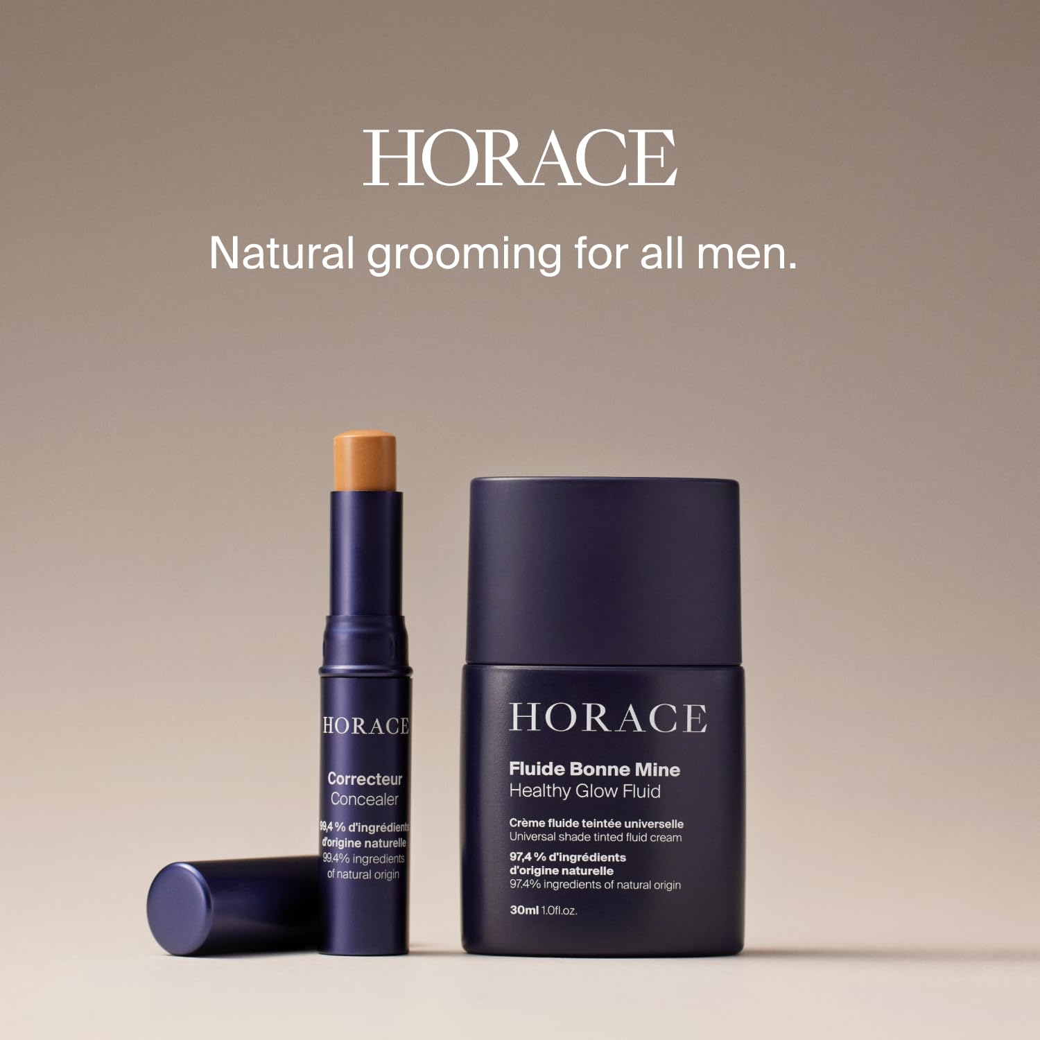 HORACE Healthy Glow Fluid for Men – Tinted Fluid Cream – Universal Shade for All Skin Types – 97% Organic & Natural Ingredients – No Parabens, Silicones, or Mineral Oils – 30 ml HORACEBuy Supplements Australia
