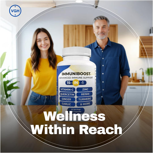 15 in 1 Immune Support Supplement 120 Capsules with Powerful Blend of Turmeric, Ginger, Vitamin C and Zinc Immune Booster for Adults ImmuniBoostBuy Supplements Australia