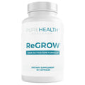 PUREHEALTH RESEARCH ReGrow - Hair Growth Vitamins - Hair Supplement for Scalp & Thickness Support - with Saw Palmetto, Biotin, Hydrolyzed Bovine Collagen