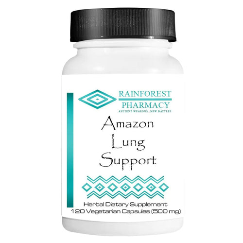 Amazon Lung Support 500mg, 120 Vegetarian Capsules | Ecologically Wildcrafted Herbal Blend for Lung Support | Non-GMO Rainforest PharmacyBuy Supplements Australia