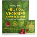 Fruits & Veggies Sugar-Free Gummies - 27 Whole Foods - Equals 3 Servings of Fruits & Vegetables - Improve Energy, Focus & Immune Function - Fiber - Antioxidants - Organic Ingredients - 28 Packets Healthy OneBuy Supplements Australia