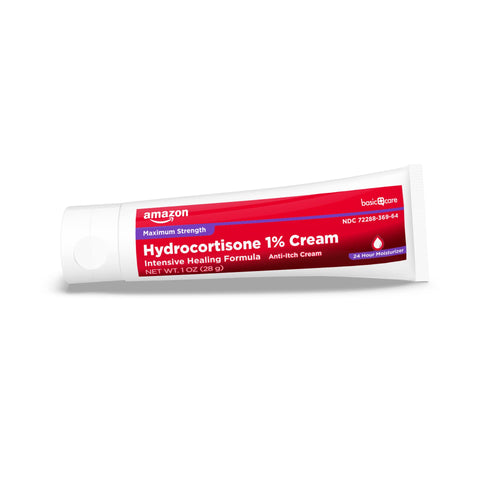 Amazon Basic Care Maximum Strength Anti-Itch Cream, Hydrocortisone 1 Percent Intensive Healing Formula, 1 ounce (Pack of 1) Amazon Basic Care buy supplements Au