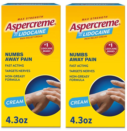 Aspercreme with Lidocaine Maximum Strength Pain Relief Cream, 4.3 Oz (Pack of 2) AspercremeBuy Supplements Australia