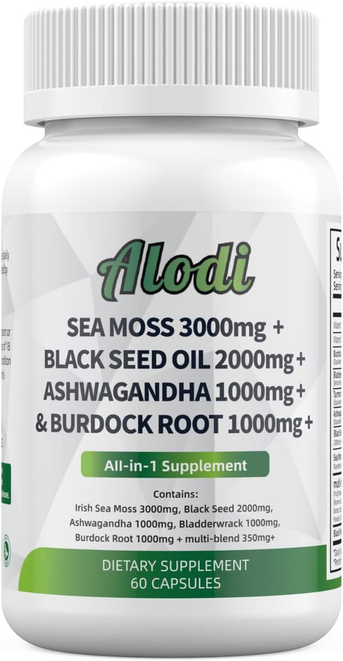 ALODI Super Seaweed Blend Supplement - Contains KSM-66 Ashwagandha, Black Seed Oil, Burdock Root, Kelp, Supports Digestion, Sleep, and Immune Health ALODIBuy Supplements Australia
