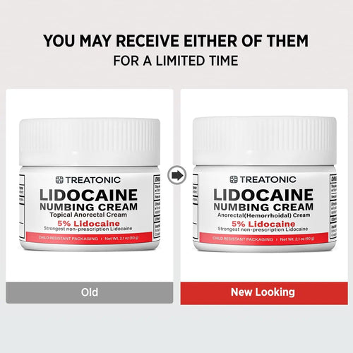 5% Lidocaine Topical Numbing Cream: Maximum Strength Topical Anesthetic Numb Cream for Pain Relief, Itching, Burning, Soreness, Hemorrhoid - Fast Acting & Long Lasting Numbing Formulation - 2.1 oz TreatonicBuy Supplements Australia
