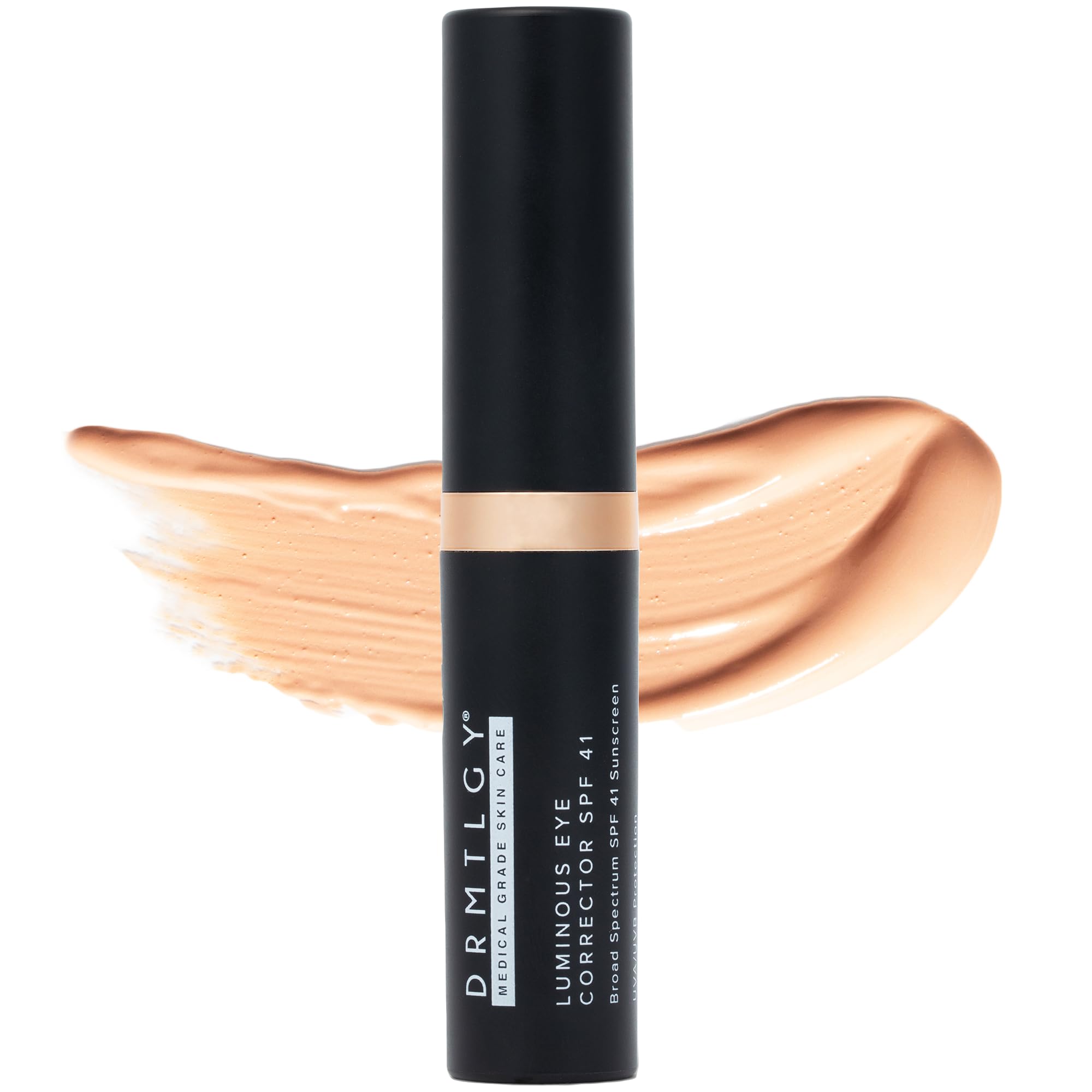DRMTLGY Luminous Eye Corrector SPF 41 – Medium – Under Eye Color Corrector for Dark Circles – Hydrating Anti-Aging Tinted Eye Cream