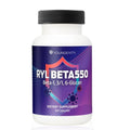 Supplement bottle labeled 'RYL BETA550' by Youngevity on a white background