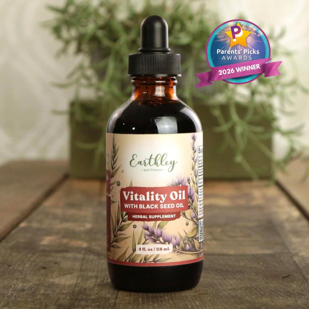 Earthley Wellness Vitality Oil, Liver, Immune, and Gut Health Support, Helps Elimate Toxins and Supports Liver Health, Zero Flavors,