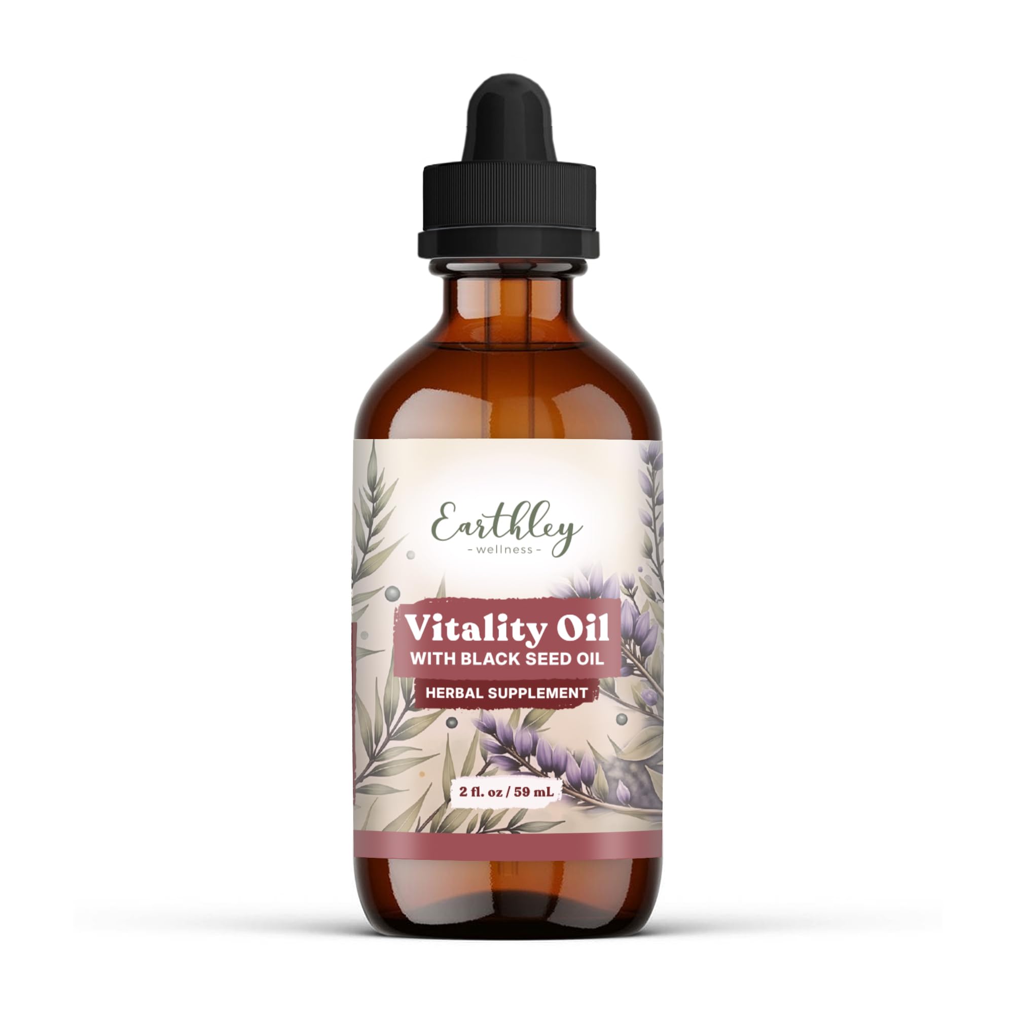 Earthley Wellness Vitality Oil, Liver, Immune, and Gut Health Support, Helps Elimate Toxins and Supports Liver Health, Zero Flavors,