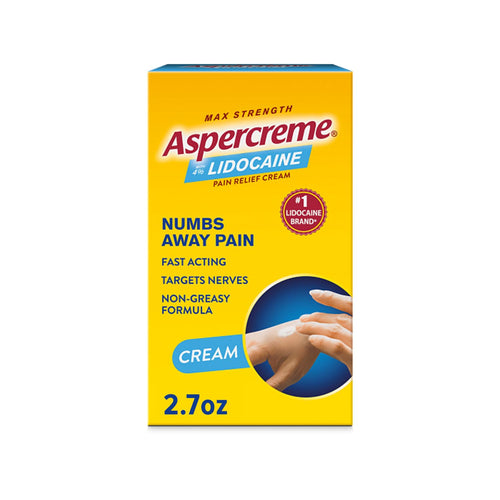 Aspercreme Lidocaine Pain Relief Cream Soothes Aggravated Nerves, Numbing Topical Analgesic with Max-Strength 4% Lidocaine & Moisturizing Aloe, 2.7 Oz. AspercremeBuy Supplements Australia