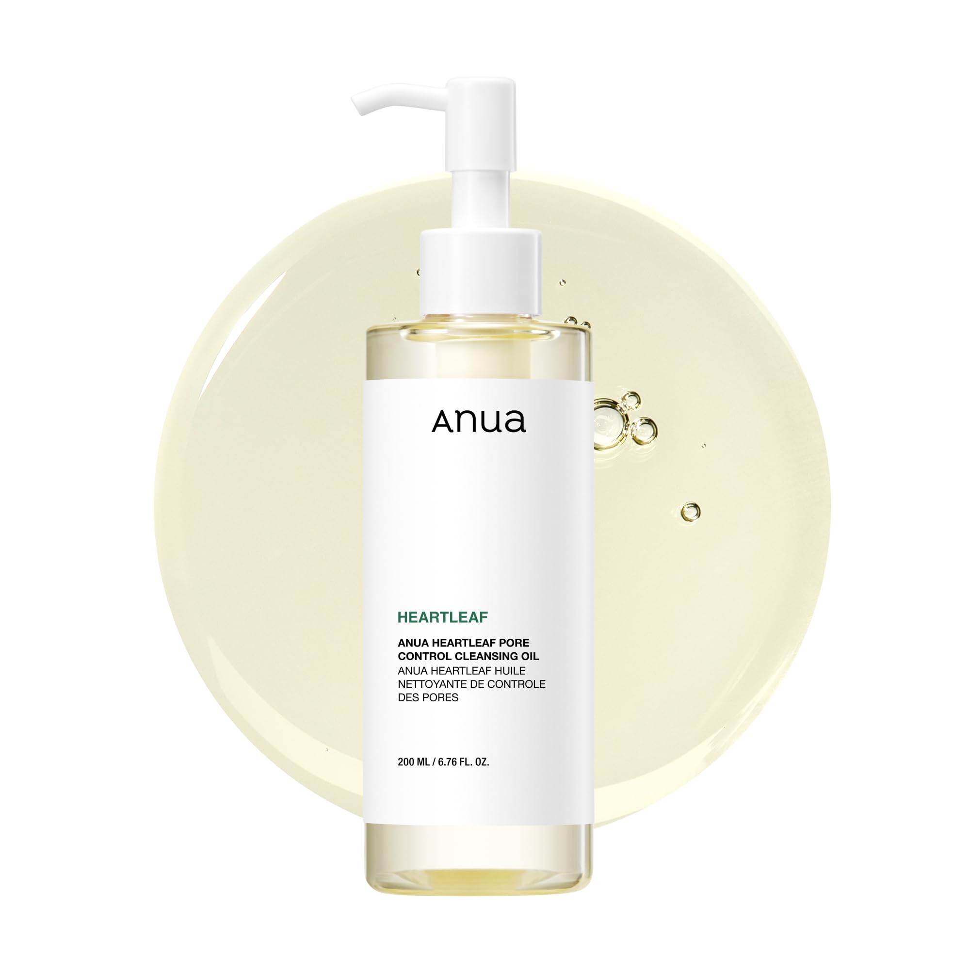 Anua Heartleaf Pore Control Cleansing Oil, Pore Cleanser, Sebum Care, Gentle Melting Oil Cleanser for Face, Safe For All Skin Type