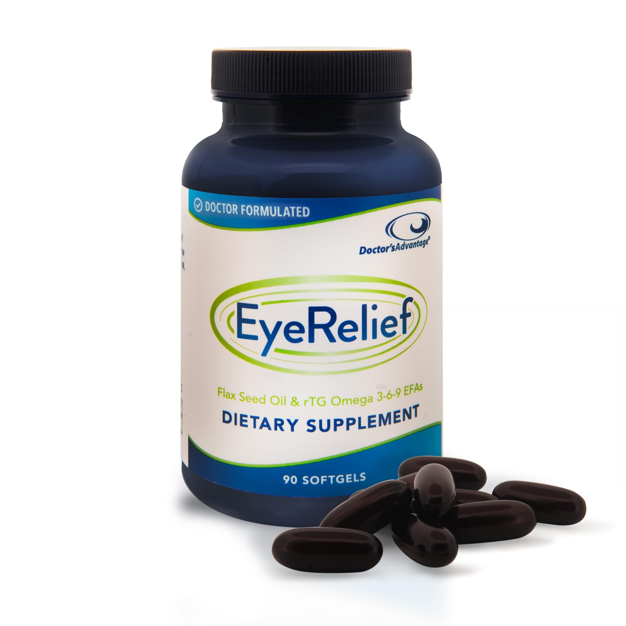 Doctor’s Advantage Eye Relief Supplement - 90 Softgels, 1-Month Supply - Natural Triglyceride Omega 3 Fish Oil for Retinal Gland Support Doctor's AdvantageBuy Supplements Australia