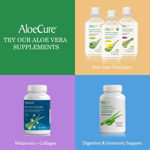 AloeCure VeraFlex Natural Joint Health, 60 Capsules, Clinically Tested Natural Plant-Based Formula to Support Comfort, Mobility and Flexibility - Featuring Organic Aloe Vera AloeCureBuy Supplements Australia