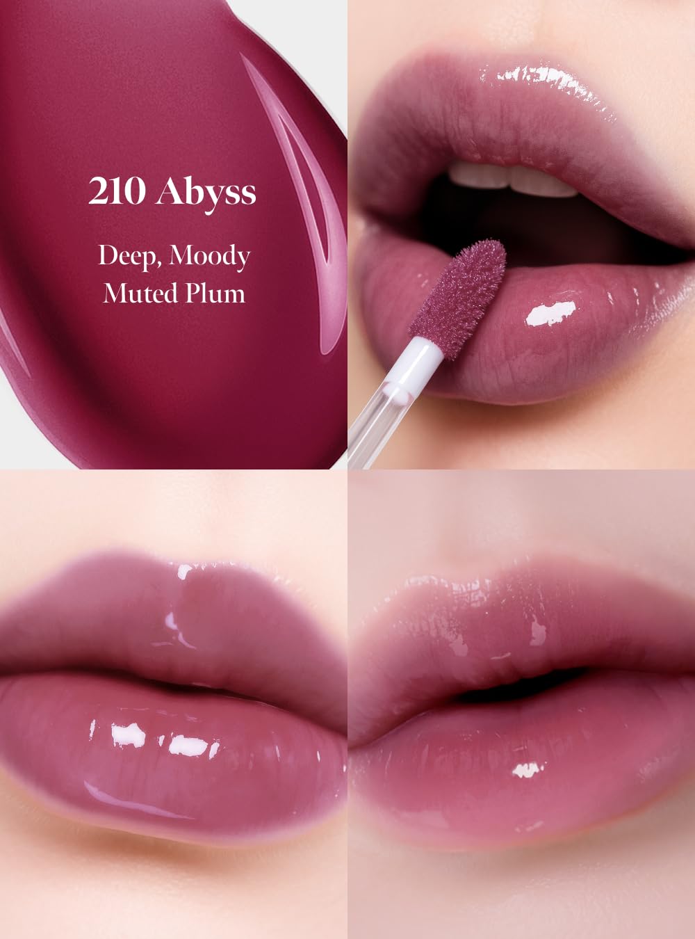 CORALHAZE Dew Drop Tint #210 Abyss 4.5g, Glossy, Lightweight Lip Stain, Glass-Like, High Shine, Moisturizing Lip Oil, Long Lasting Color, Hydrating Gloss, Dewy Finish, Korean Beauty Makeup CORALHAZEBuy Supplements Australia