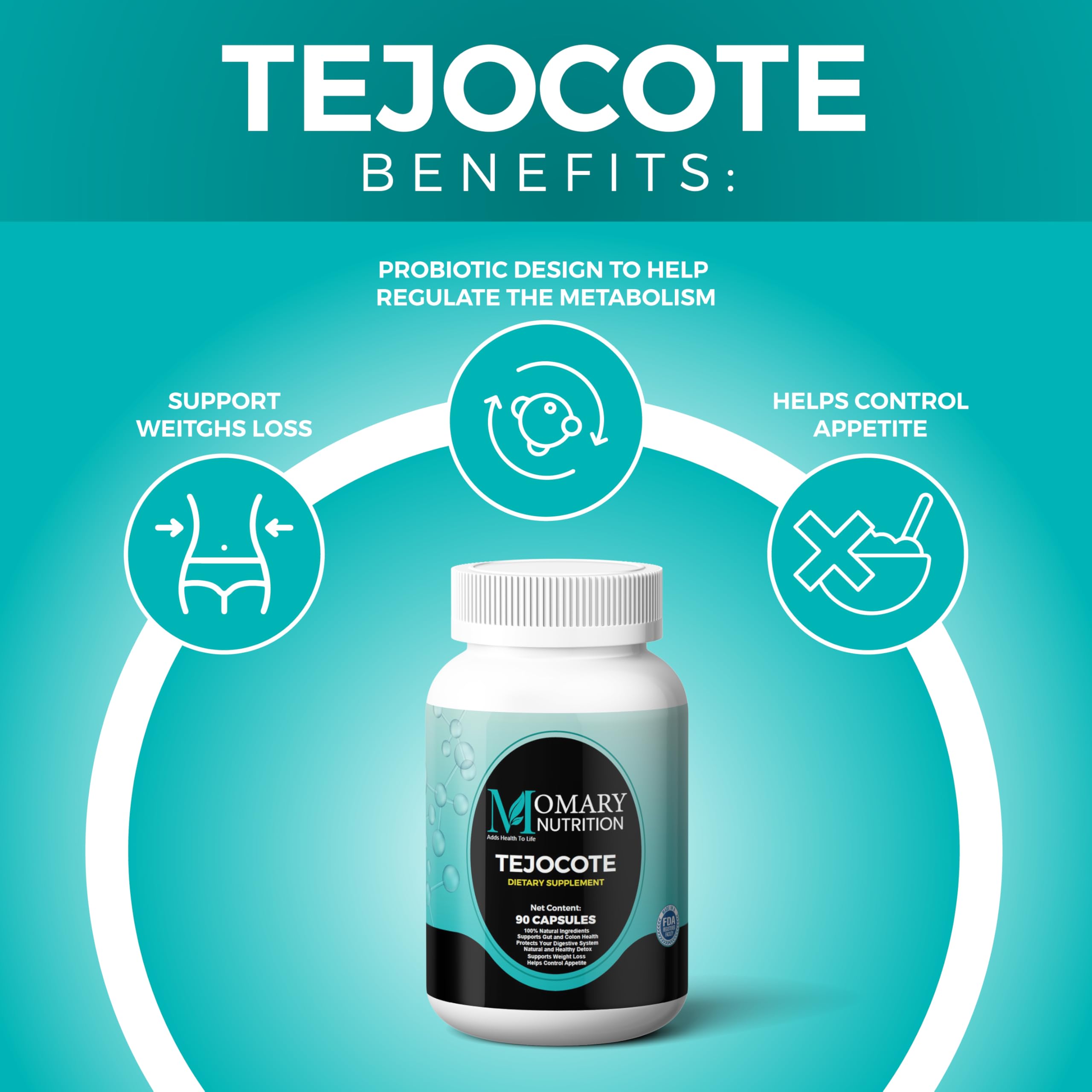 Tejocote Root with Spirulina Algae and Nopal Prickly Pear Cactus | Natural Detox &  Management Support | Natural upport
