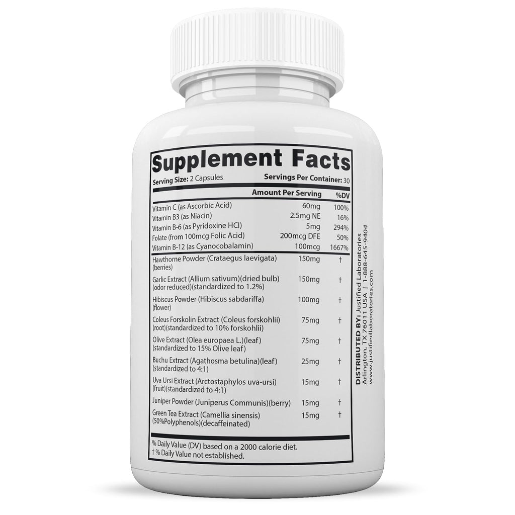 Justified Laboratories (2 Pack Blood Balance Advanced Formula 620MG Formula Supplement Pills 120 Capsules Justified LaboratoriesBuy Supplements Australia