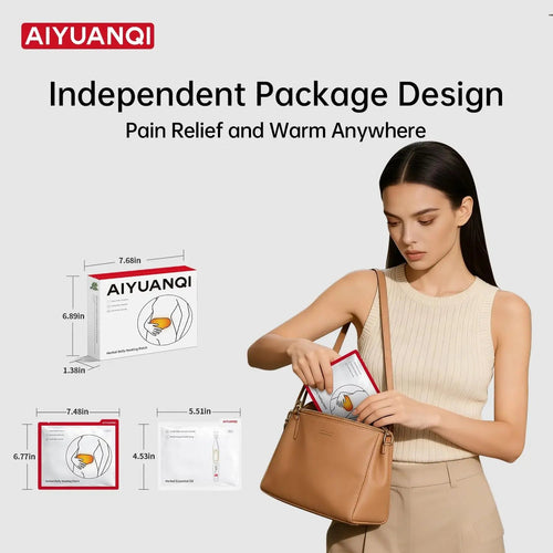 AIYUANQI 3PCS Menstrual Cramps Herbal Heating Patches for Pain Relief, Self-Heating Mugwort Patches, Full Abdomen Cover and Skin-friendly Comfortable, Rapid Heating and Keep Warm, Ideal Gift for Women AIYUANQIBuy Supplements Australia