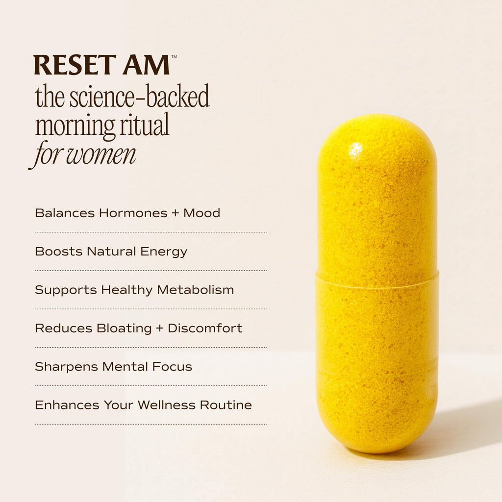 Paulina FITNESS Reset AM Metabolism and Hormone Support Supplement | Appetite Regulation, Metabolism Support, Enhanced Energy and Mood,
