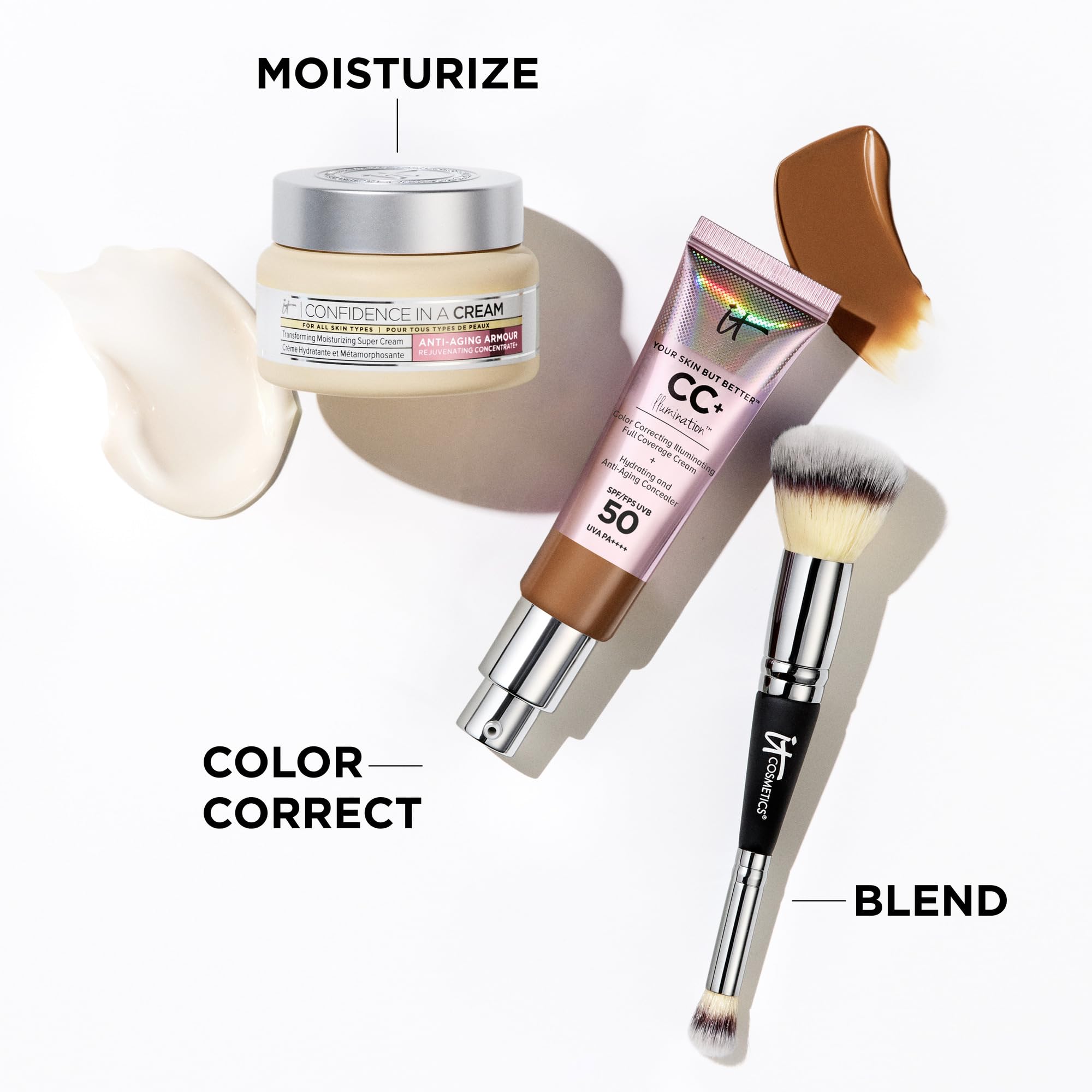 IT Cosmetics CC+ Cream Illumination (Medium) - Radiant Full Coverage Foundation With SPF 50+, Color Corrector & Hydrating Anti-Aging Serum, Hydrolyzed Collagen + Peptides - 1.08 fl oz IT CosmeticsBuy Supplements Australia